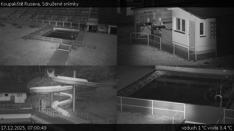 Koupaliště Rusava - Sdružené snímky - 17.12.2025 v 07:00
