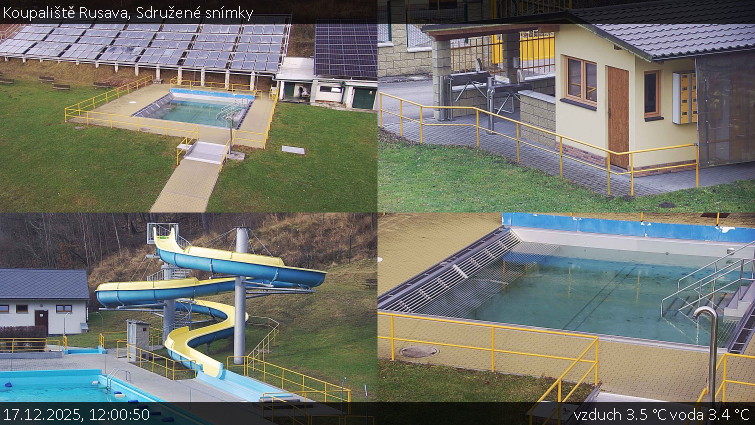 Koupaliště Rusava - Sdružené snímky - 17.12.2025 v 12:00