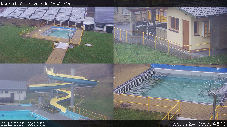 Koupaliště Rusava - Sdružené snímky - 21.12.2025 v 08:30