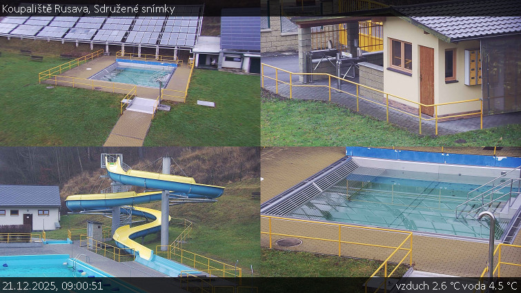 Koupaliště Rusava - Sdružené snímky - 21.12.2025 v 09:00