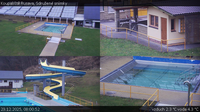 Koupaliště Rusava - Sdružené snímky - 23.12.2025 v 08:00