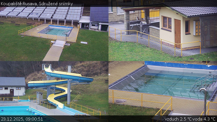 Koupaliště Rusava - Sdružené snímky - 23.12.2025 v 09:00