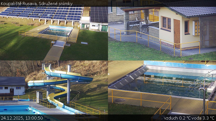 Koupaliště Rusava - Sdružené snímky - 24.12.2025 v 13:00