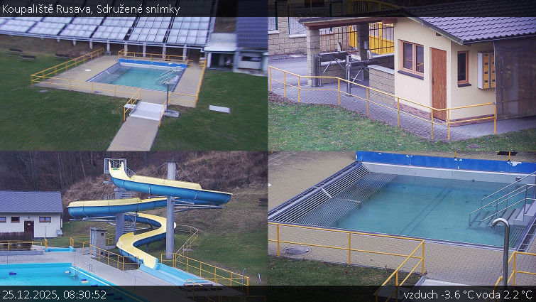 Koupaliště Rusava - Sdružené snímky - 25.12.2025 v 08:30