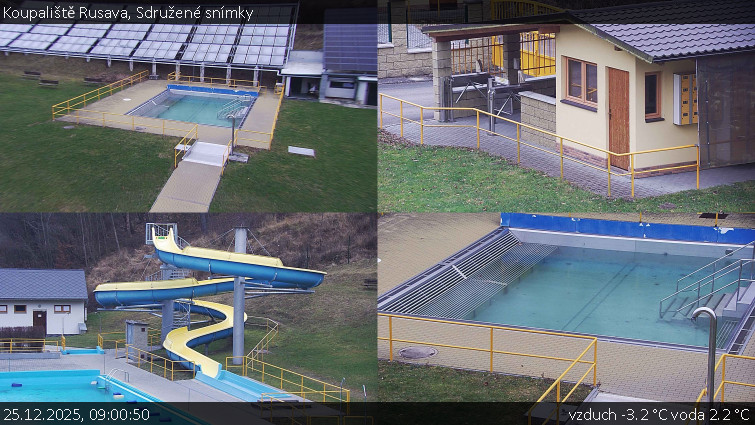 Koupaliště Rusava - Sdružené snímky - 25.12.2025 v 09:00