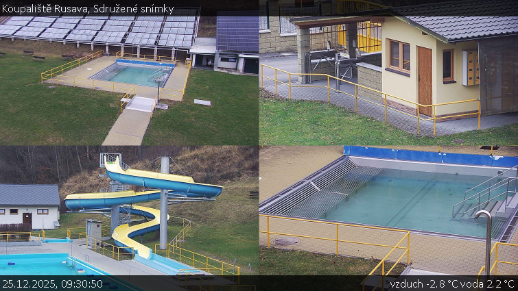 Koupaliště Rusava - Sdružené snímky - 25.12.2025 v 09:30