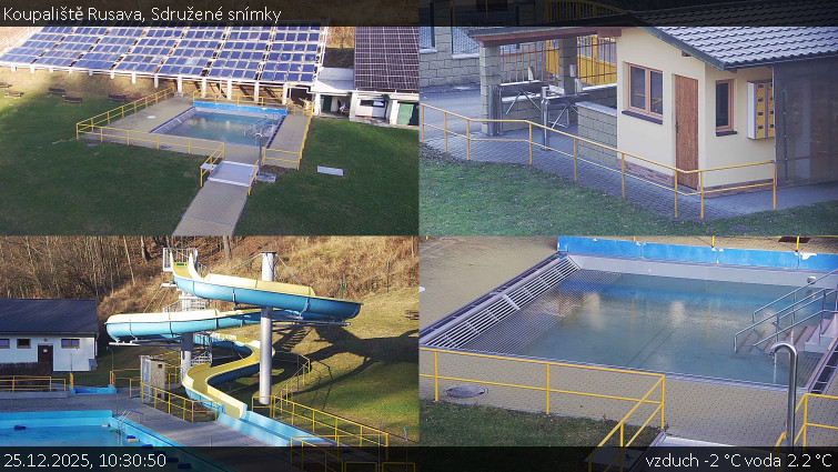 Koupaliště Rusava - Sdružené snímky - 25.12.2025 v 10:30