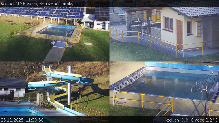 Koupaliště Rusava - Sdružené snímky - 25.12.2025 v 11:30