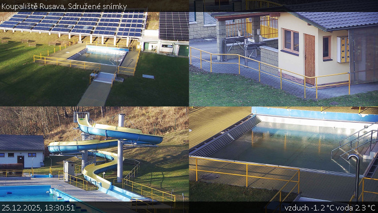 Koupaliště Rusava - Sdružené snímky - 25.12.2025 v 13:30
