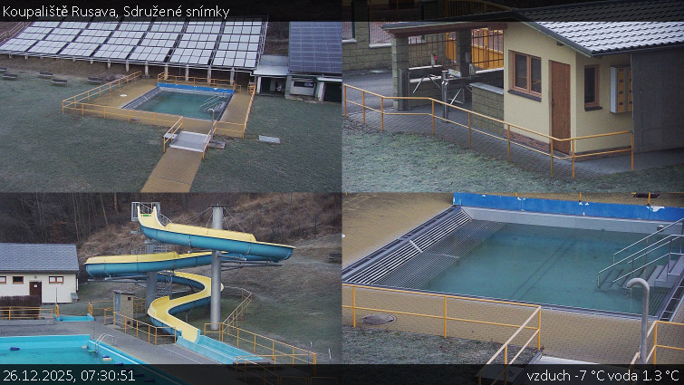 Koupaliště Rusava - Sdružené snímky - 26.12.2025 v 07:30