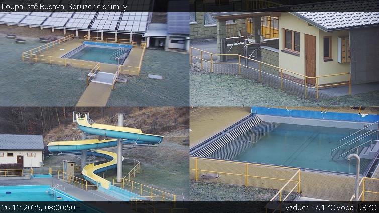 Koupaliště Rusava - Sdružené snímky - 26.12.2025 v 08:00