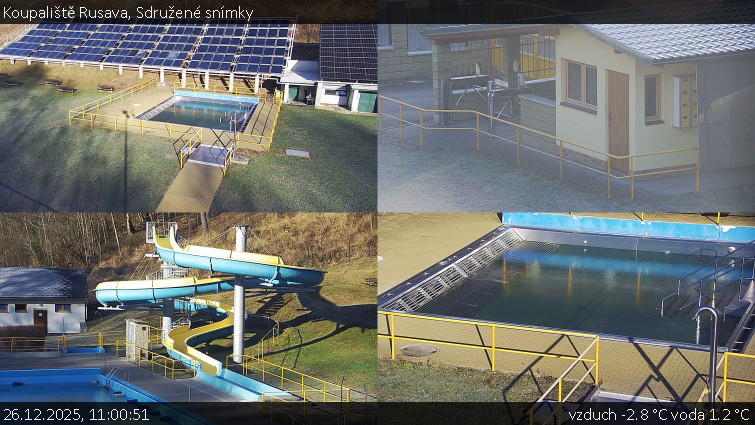Koupaliště Rusava - Sdružené snímky - 26.12.2025 v 11:00
