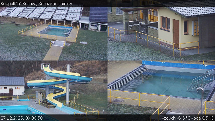 Koupaliště Rusava - Sdružené snímky - 27.12.2025 v 08:00