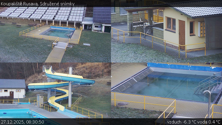Koupaliště Rusava - Sdružené snímky - 27.12.2025 v 08:30