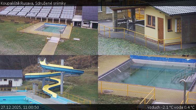 Koupaliště Rusava - Sdružené snímky - 27.12.2025 v 11:00
