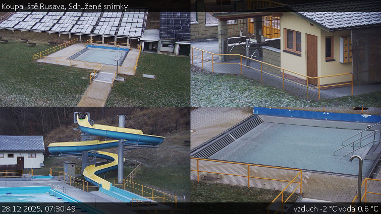 Koupaliště Rusava - Sdružené snímky - 28.12.2025 v 07:30