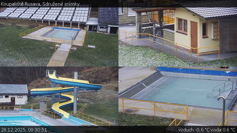 Koupaliště Rusava - Sdružené snímky - 28.12.2025 v 08:30