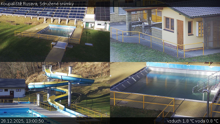 Koupaliště Rusava - Sdružené snímky - 28.12.2025 v 13:00