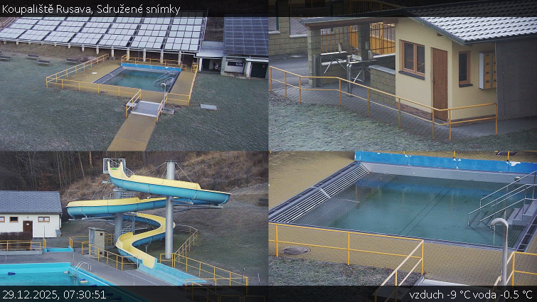 Koupaliště Rusava - Sdružené snímky - 29.12.2025 v 07:30