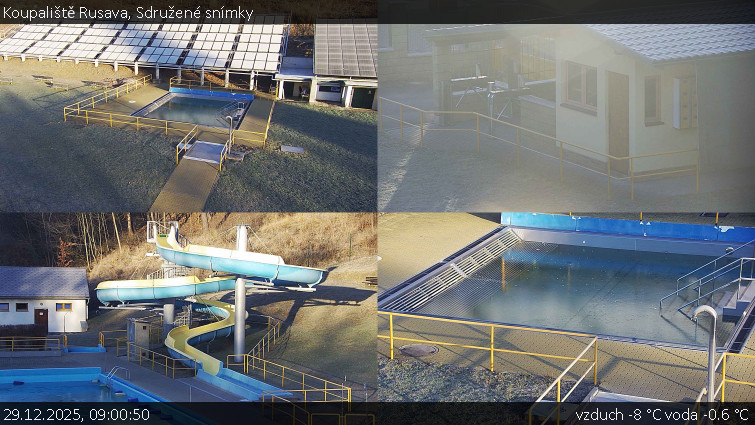 Koupaliště Rusava - Sdružené snímky - 29.12.2025 v 09:00