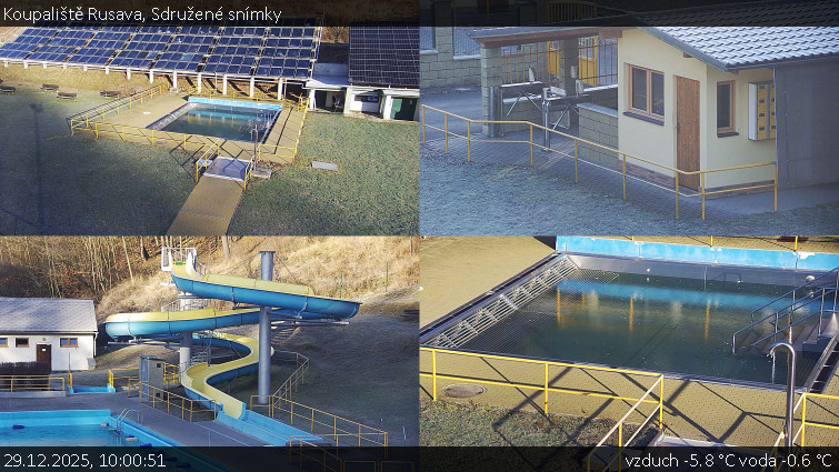 Koupaliště Rusava - Sdružené snímky - 29.12.2025 v 10:00