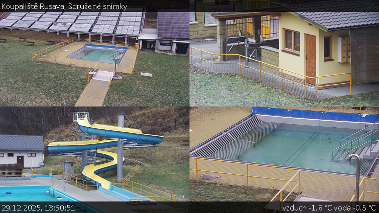 Koupaliště Rusava - Sdružené snímky - 29.12.2025 v 13:30