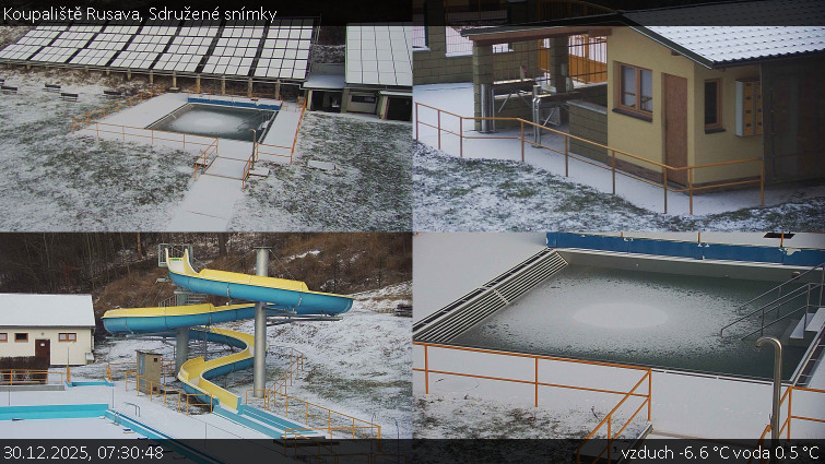 Koupaliště Rusava - Sdružené snímky - 30.12.2025 v 07:30