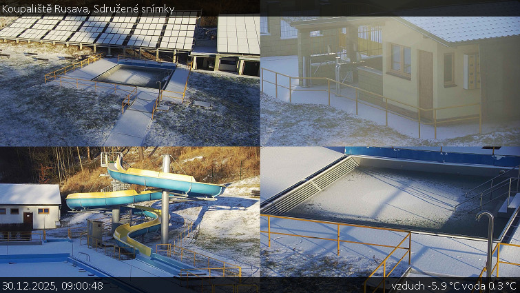 Koupaliště Rusava - Sdružené snímky - 30.12.2025 v 09:00