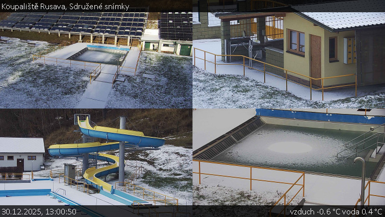Koupaliště Rusava - Sdružené snímky - 30.12.2025 v 13:00