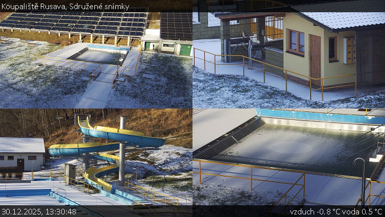 Koupaliště Rusava - Sdružené snímky - 30.12.2025 v 13:30