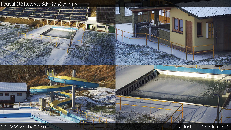 Koupaliště Rusava - Sdružené snímky - 30.12.2025 v 14:00