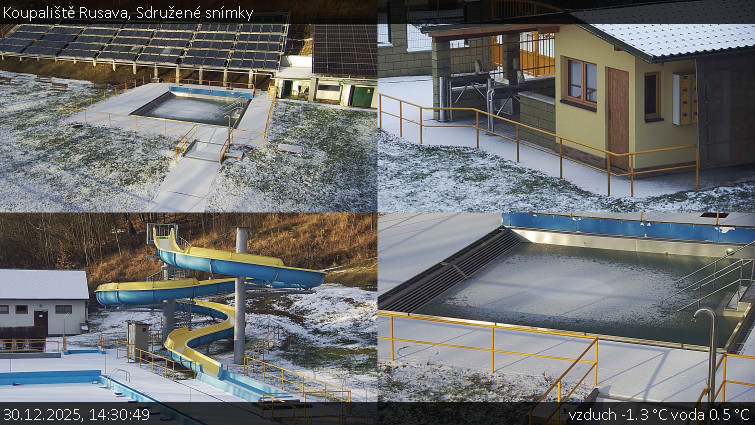 Koupaliště Rusava - Sdružené snímky - 30.12.2025 v 14:30