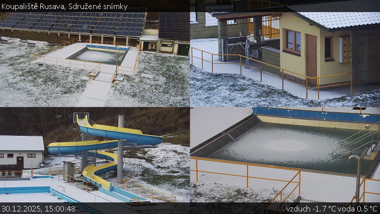 Koupaliště Rusava - Sdružené snímky - 30.12.2025 v 15:00