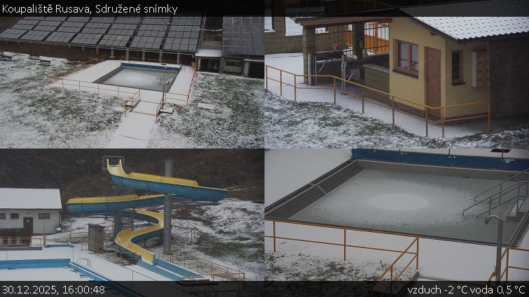 Koupaliště Rusava - Sdružené snímky - 30.12.2025 v 16:00