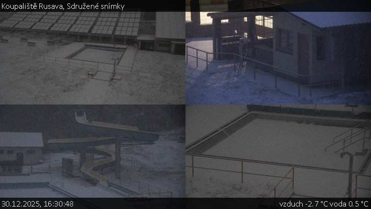 Koupaliště Rusava - Sdružené snímky - 30.12.2025 v 16:30