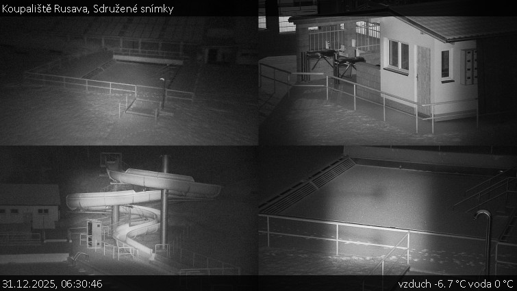 Koupaliště Rusava - Sdružené snímky - 31.12.2025 v 06:30