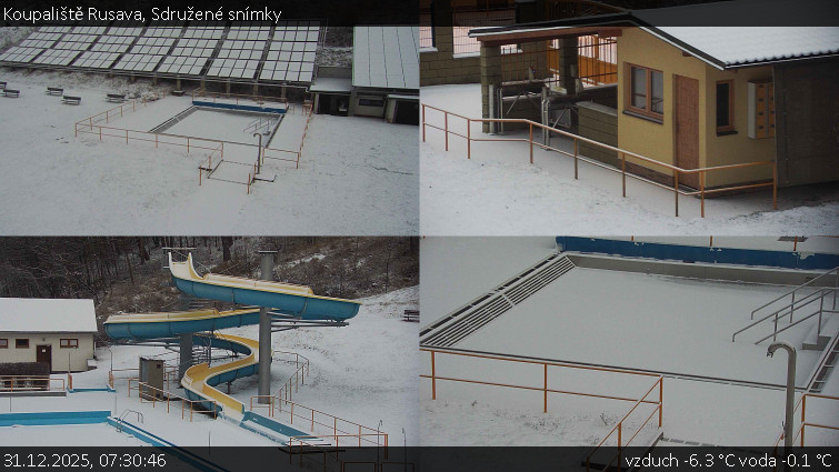 Koupaliště Rusava - Sdružené snímky - 31.12.2025 v 07:30