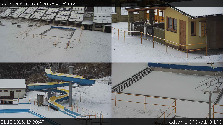 Koupaliště Rusava - Sdružené snímky - 31.12.2025 v 13:30