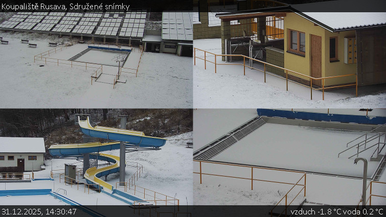 Koupaliště Rusava - Sdružené snímky - 31.12.2025 v 14:30
