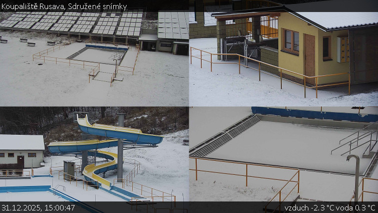 Koupaliště Rusava - Sdružené snímky - 31.12.2025 v 15:00