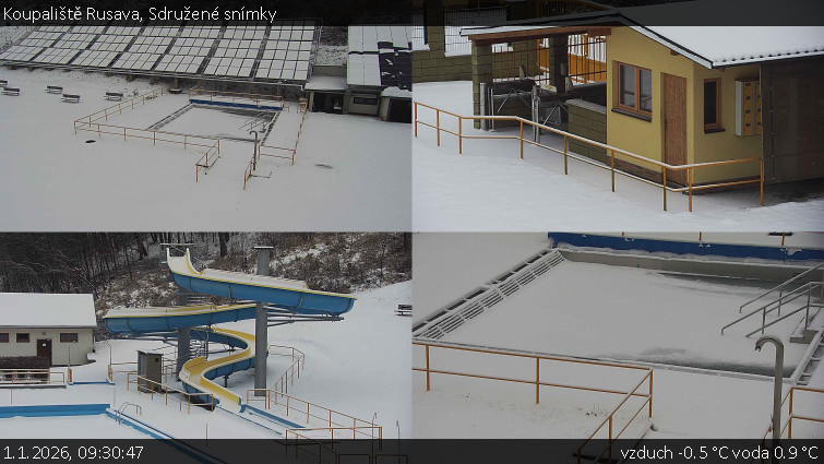 Koupaliště Rusava - Sdružené snímky - 1.1.2026 v 09:30