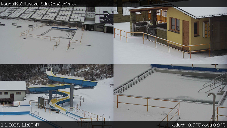 Koupaliště Rusava - Sdružené snímky - 1.1.2026 v 11:00