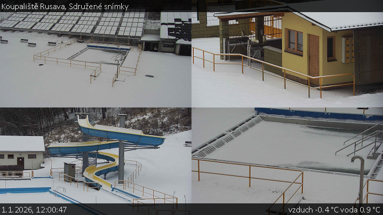 Koupaliště Rusava - Sdružené snímky - 1.1.2026 v 12:00