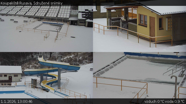 Koupaliště Rusava - Sdružené snímky - 1.1.2026 v 13:00
