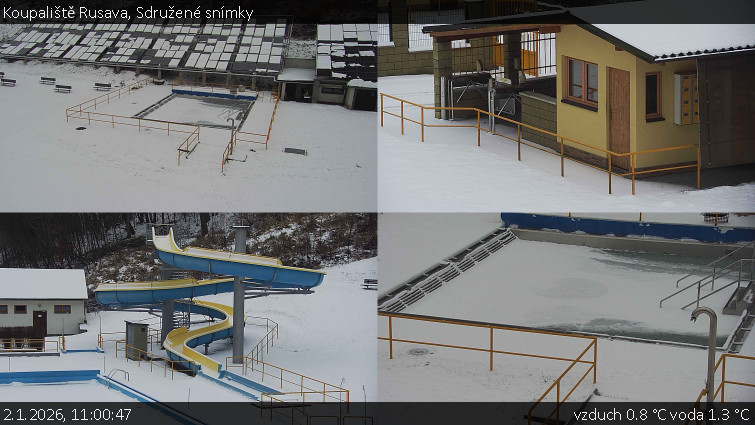 Koupaliště Rusava - Sdružené snímky - 2.1.2026 v 11:00