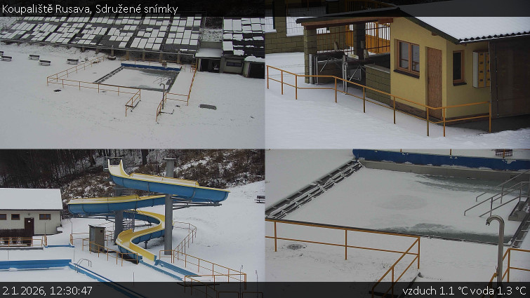 Koupaliště Rusava - Sdružené snímky - 2.1.2026 v 12:30