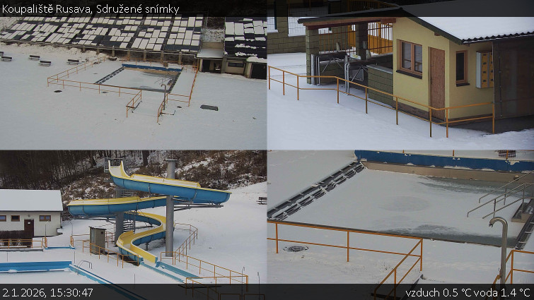 Koupaliště Rusava - Sdružené snímky - 2.1.2026 v 15:30
