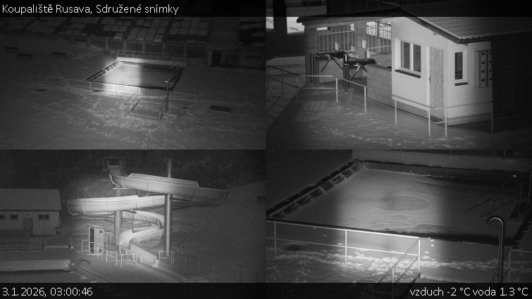 Koupaliště Rusava - Sdružené snímky - 3.1.2026 v 03:00