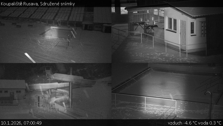 Koupaliště Rusava - Sdružené snímky - 10.1.2026 v 07:00