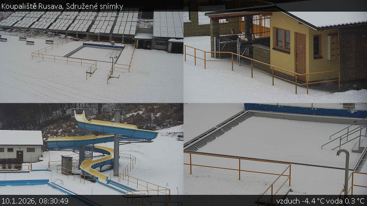 Koupaliště Rusava - Sdružené snímky - 10.1.2026 v 08:30